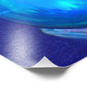 Impression Photo Cristal bleu (Coin)