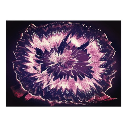 Impression Photo Cristal de Quartz Améthyste Violet (Devant)
