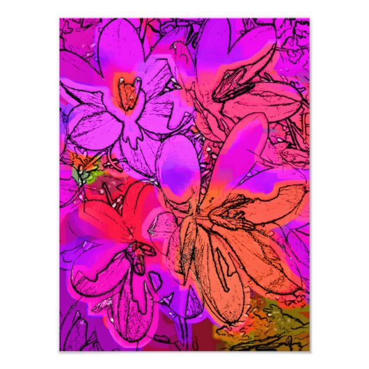 IMPRESSION PHOTO CROCUSES (Devant)