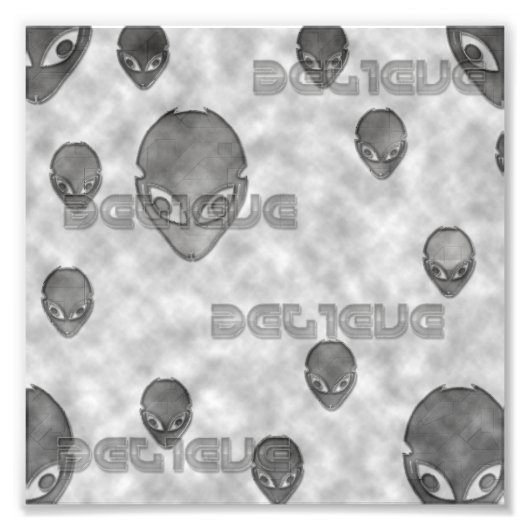 Impression Photo Croire Alien (Devant)