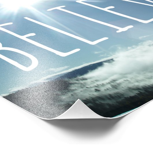 Impression Photo Croire Motivationnel dire (Coin)