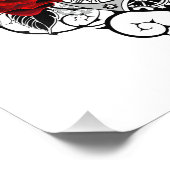 Impression Photo Croissant mécanique avec des roses rouges (Coin)