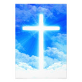 Impression Photo Cross of Light Jesus Christ Customizable Christian (Devant)