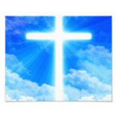 Impression Photo Cross of Light Jesus Christ Customizable Christian (Devant)