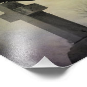 Impression Photo Crow Lone Sur Une Croix (Coin)