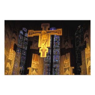 Impression Photo Crucifix au-dessus du maître-autel de la Santa