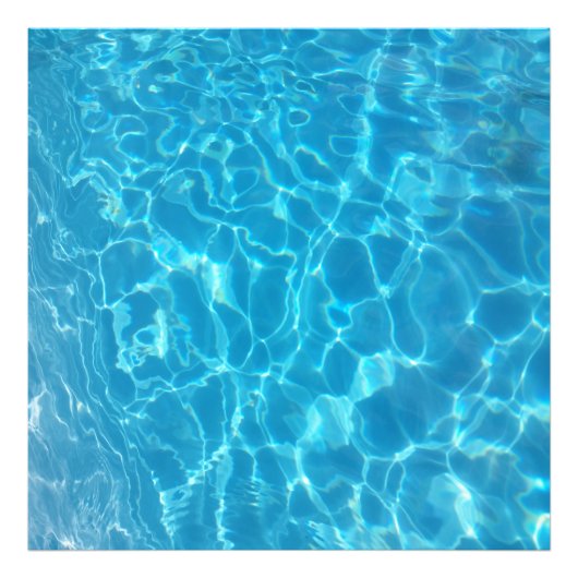 Impression Photo Crystal Clear Sky Blue Pool Water (Devant)