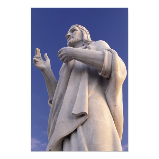 Impression Photo Cuba, La Havane, Sculpture de Jésus. (Devant)