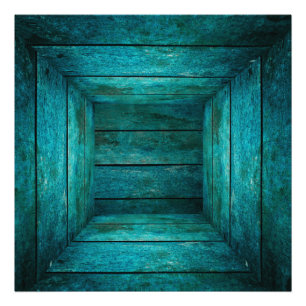 Impression Photo Cube en bois Abstrait