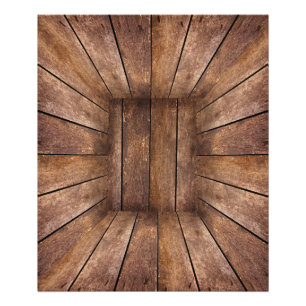 Impression Photo Cube en bois Abstrait