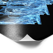 Impression Photo Cubes de glace bleu (Coin)