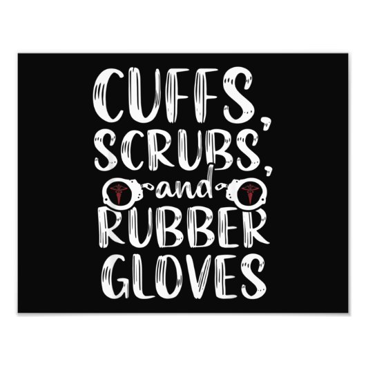 Impression Photo Cuffs Correctional Nurse RN Prison Nursing Medical (Devant)