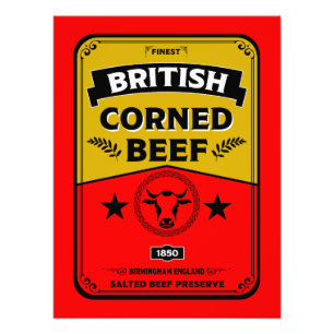 Impression Photo Cuisine Corned-Beef vintage