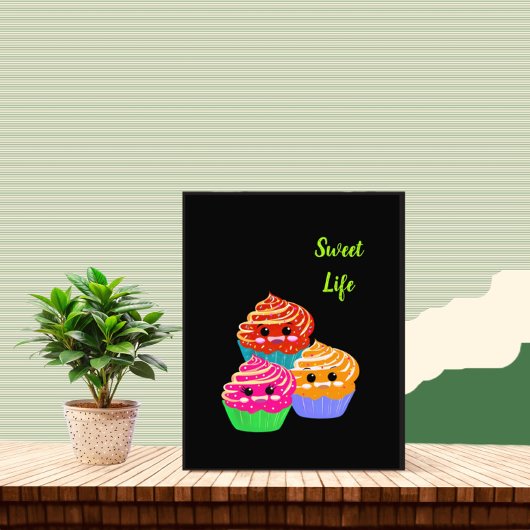 Impression Photo cupcakes mignons