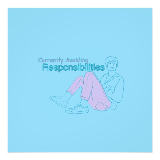 Impression Photo Currently Avoiding Responsibilities – Minimal Aest (Devant)