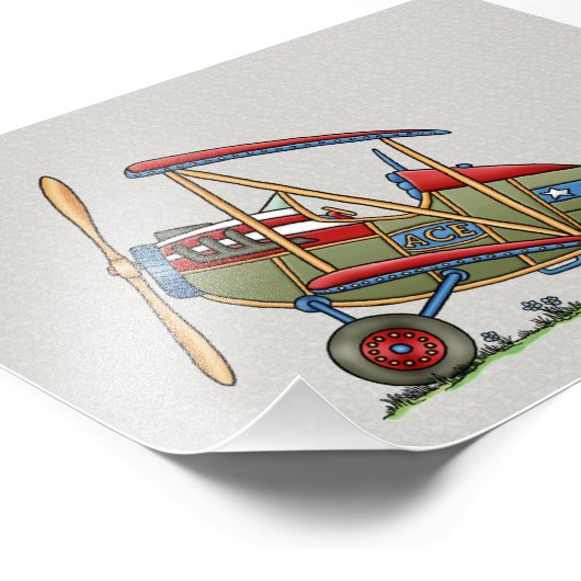 Impression Photo Cute Biplane (Coin)