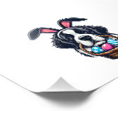 Impression Photo Cute Bunny Ear Saint Bernard Dog Easter Egg Owner  (Coin)