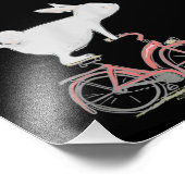 Impression Photo Cute Bunny Rabbit On Bike Cycling Bicycle (Coin)