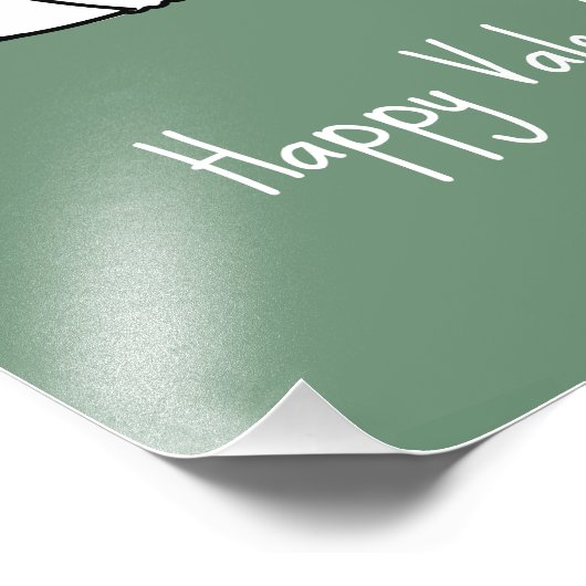 Impression Photo Cute Cat Couple Heureuse Sainte-Valentin Pastel Gr (Coin)