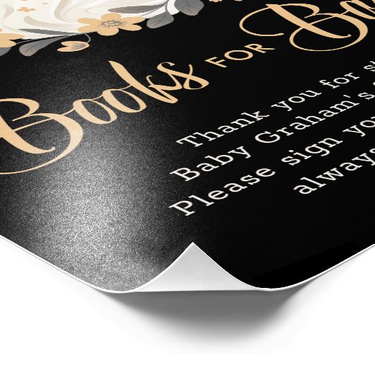 Impression Photo Cute Ghost Fall Books for Baby Shower Sign (Coin)