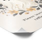 Impression Photo Cute Ghost Fall Diaper Raffle Baby Shower Sign (Coin)