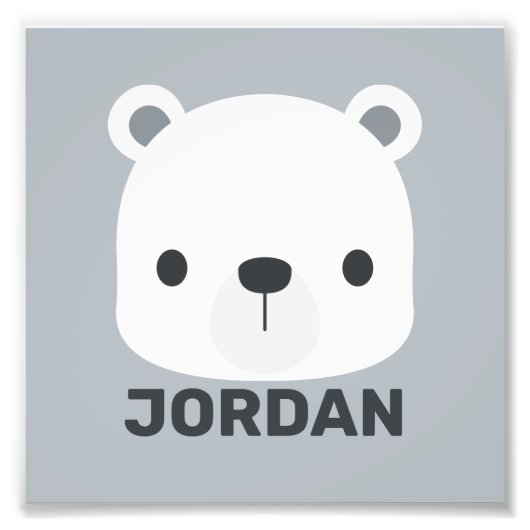 Impression Photo Cute Little Polar Bear (Devant)