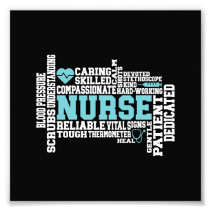 Impression Photo Cute Nurse RN LVN École de soins infirmiers Médi
