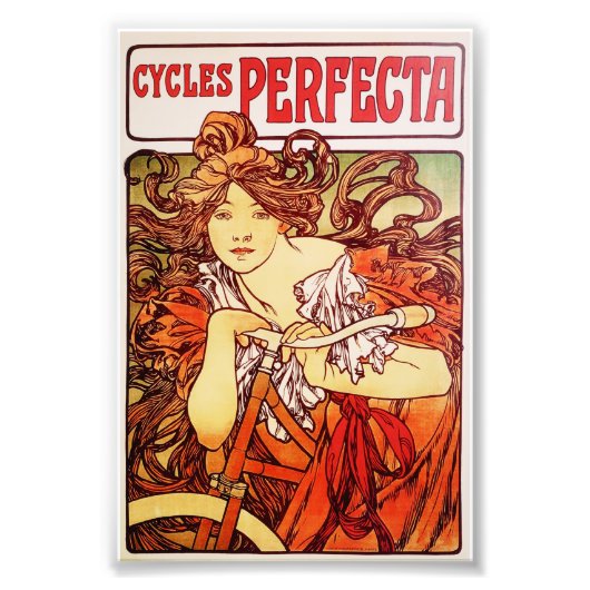 Impression Photo Cycles Perfecta d'Alphonse Mucha (Devant)