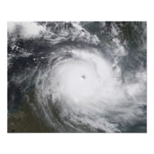 Impression Photo Cyclone Monica dans l'océan de South Pacific