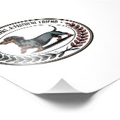 Impression Photo Dachshund A Calm Heart, A Faithful Friend (Coin)