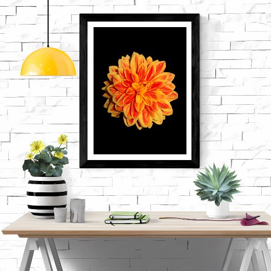 Impression Photo Dahlia vibrante