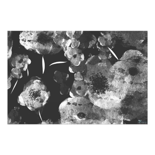 IMPRESSION PHOTO DAHLIAS NOIRS (Devant)