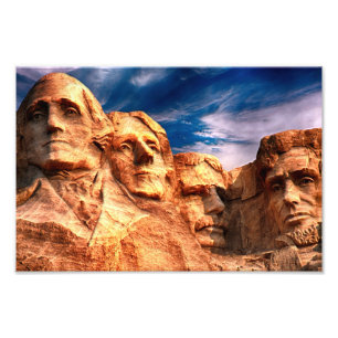 Impression Photo Dakota du Sud Mont Rushmore