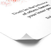 Impression Photo Dalai Lama, citation du Dalaï Lama, affiche du Dal (Coin)