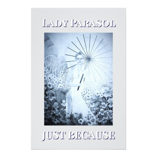 Impression Photo Dame au Parasol (Devant)