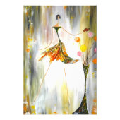 Impression Photo Dame avec papillon (Devant)