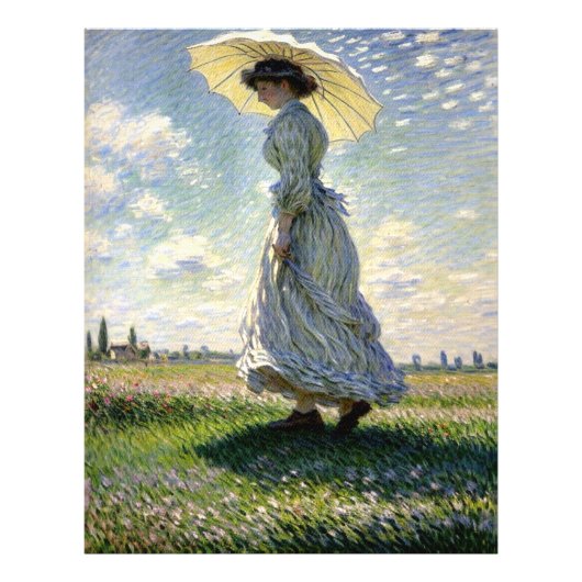 Impression Photo Dame avec parasol (Devant)