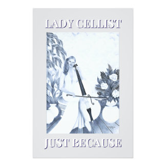 IMPRESSION PHOTO DAME VIOLONCELLISTE