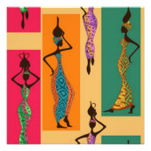 Impression Photo Dames africaines colorées (Devant)