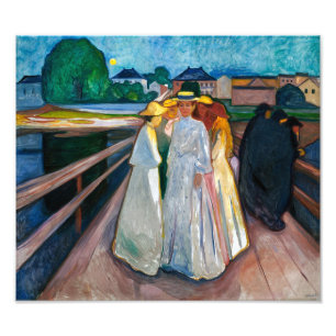Impression Photo Dames sur le pont Edvard Munch