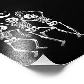 Impression Photo Dancing Skeleton Joyeux Halloween Skull d'automne (Coin)