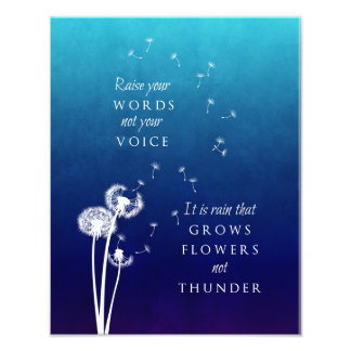 Impression Photo Dandelion Art - Levez vos mots
