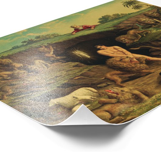 Impression Photo Daniel dans le Den des Lions (Coin)