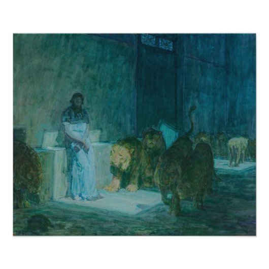 Impression Photo Daniel in the Lions' Den par Henry Ossawa Tanner (Devant)