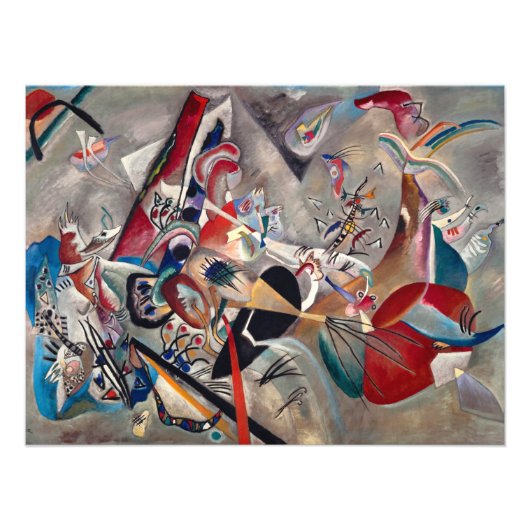 Impression Photo Dans le gris par Wassily Kandinsky (Devant)
