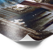 Impression Photo Danse de ballet dans un Tutu bleu (Coin)