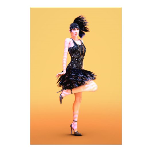 Impression Photo Danse Flapper Vintage (Devant)