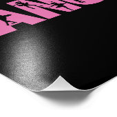 Impression Photo DANSE Rose avec coutures Ballerina (Coin)