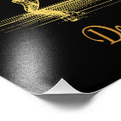 Impression Photo Danseurs de ballet gracieux dans l'élégant or Line (Coin)