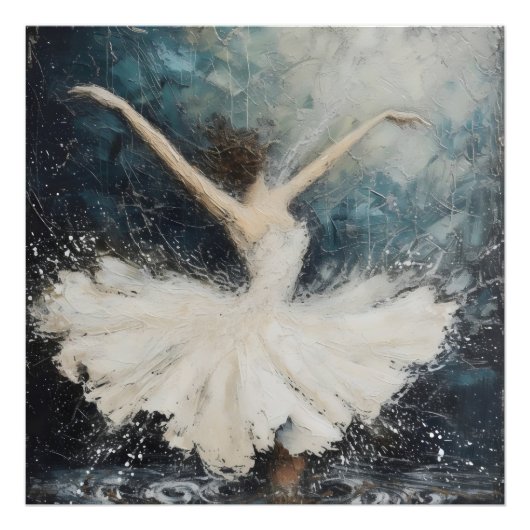 Impression Photo Danseuse de ballet Art Abstrait (Devant)
